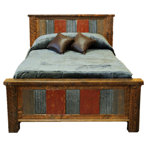Distressed-Metal-And-Wood-Bed-3