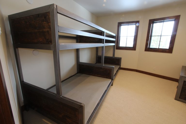 Industrial Metal And Wood Bunk Bed Four Corner Furniture Bozeman MT
