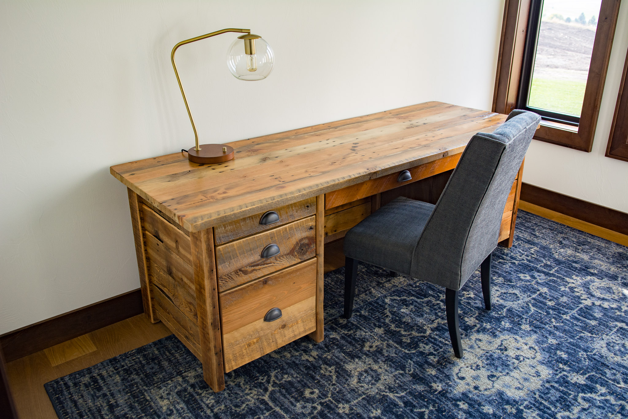 reclaimed wood office furniture