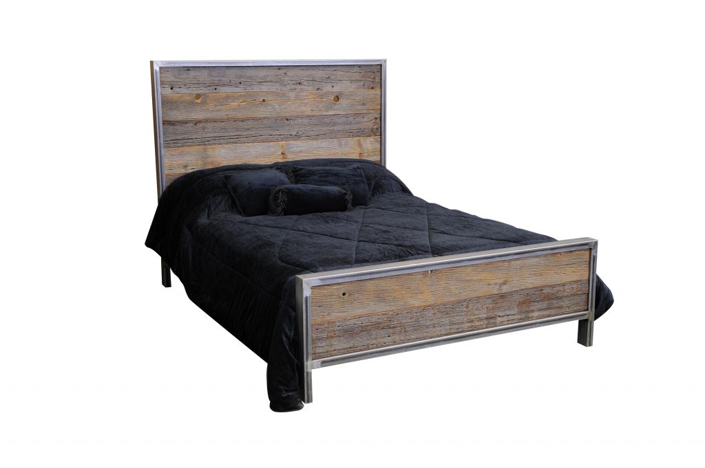 Rustic-Industrial-Metal-And-Wood-Bed-6