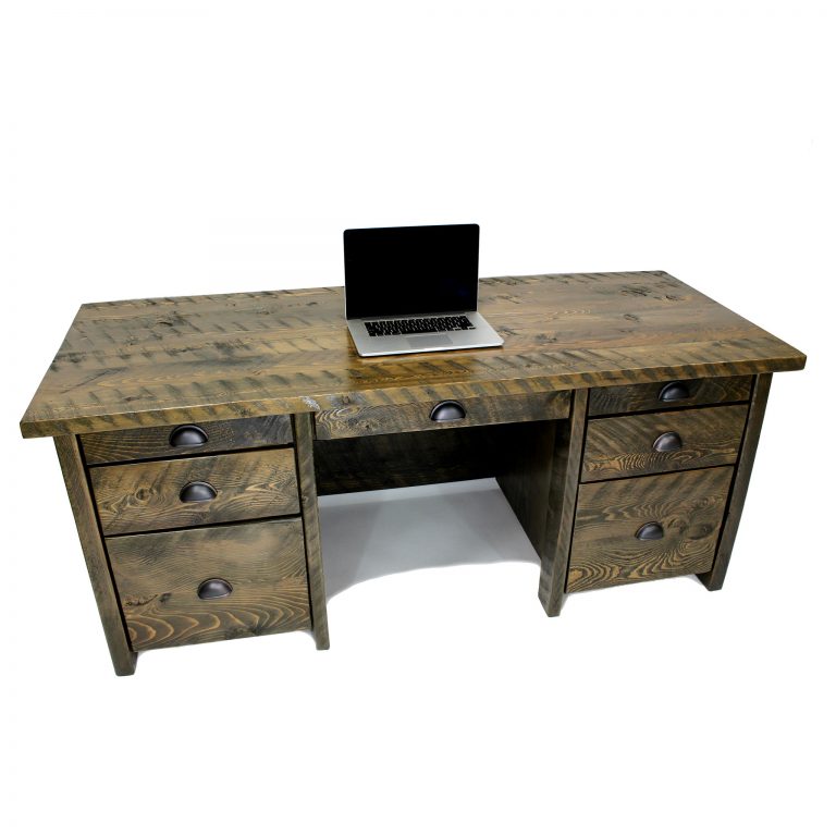Rustic Executive Office Desk Four Corner Furniture Bozeman MT