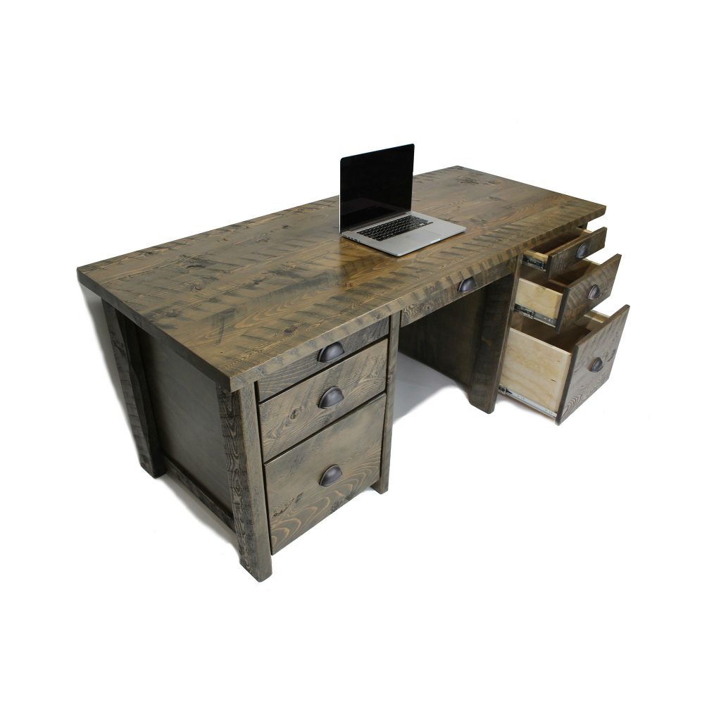 Rustic Executive Office Desk Four Corner Furniture Bozeman MT
