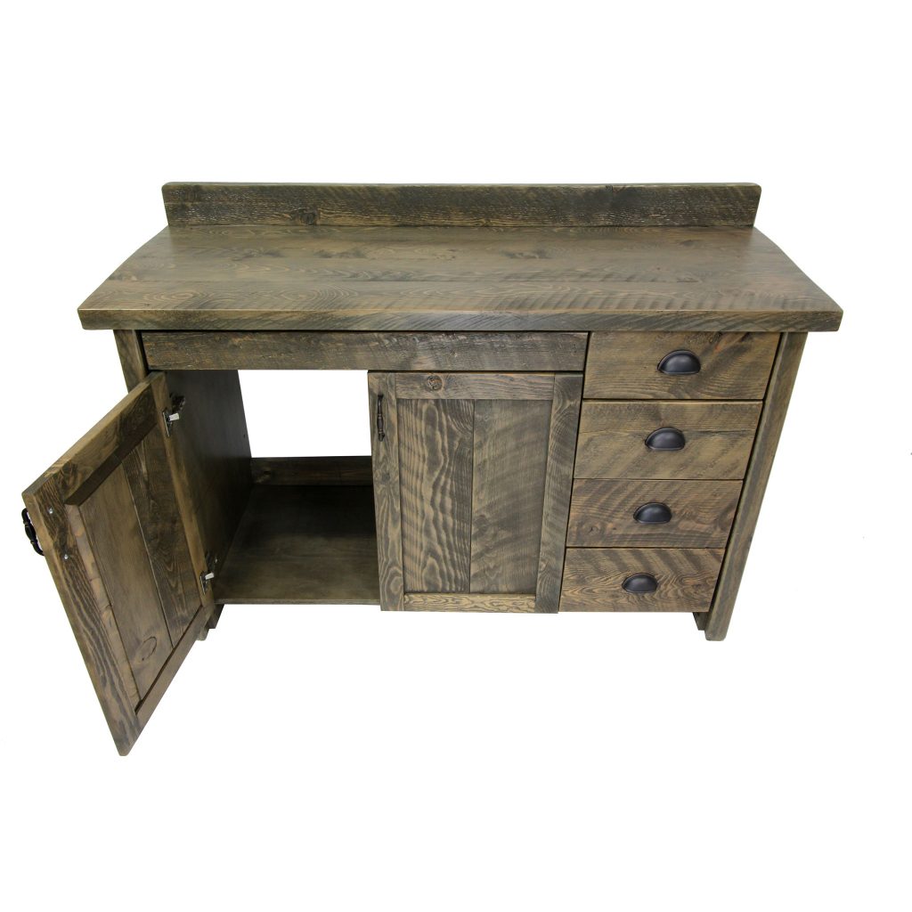 Rustic Wood Bathroom Vanity With Drawers | Four Corner Furniture | Bozeman MT