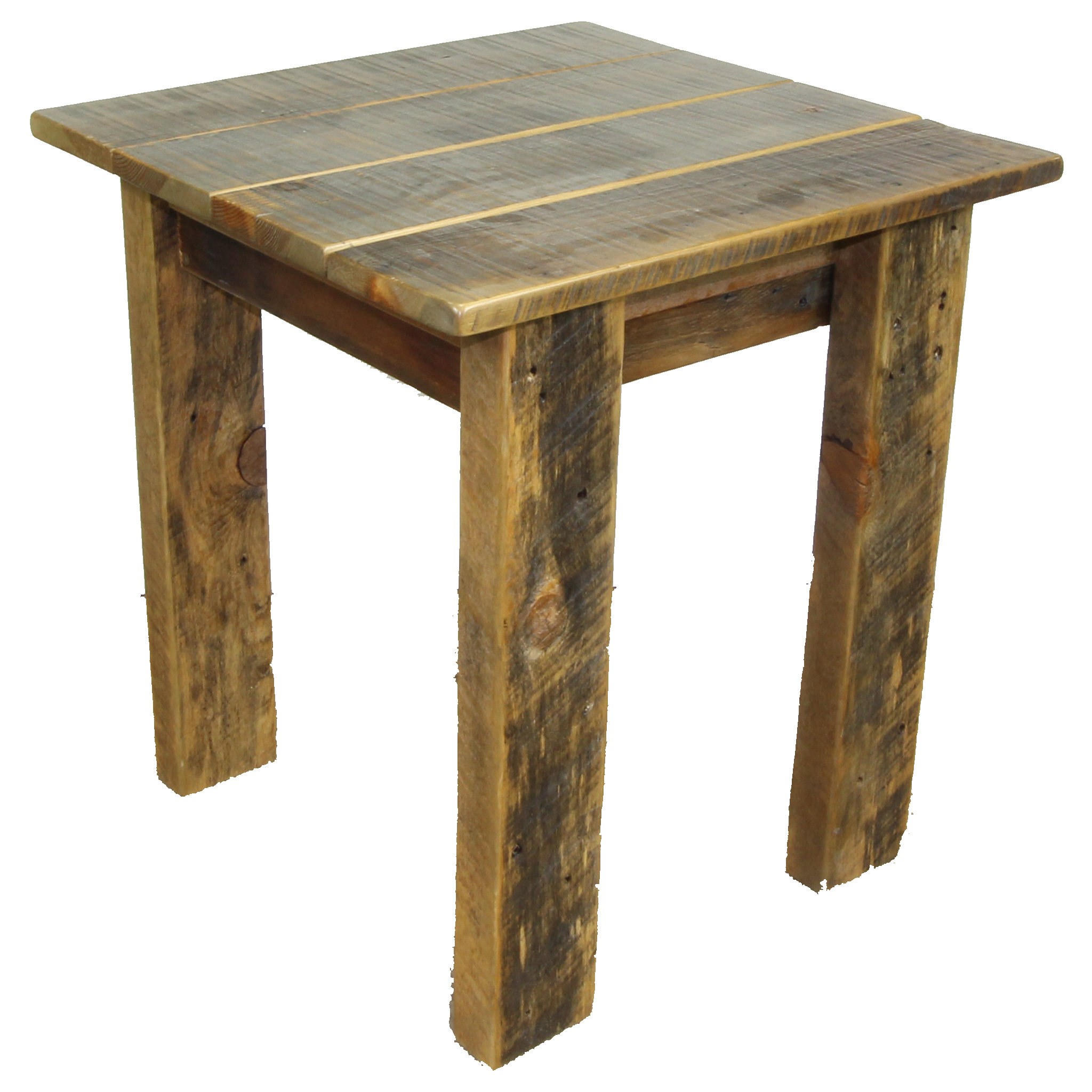 Simple Reclaimed Barnwood End Table