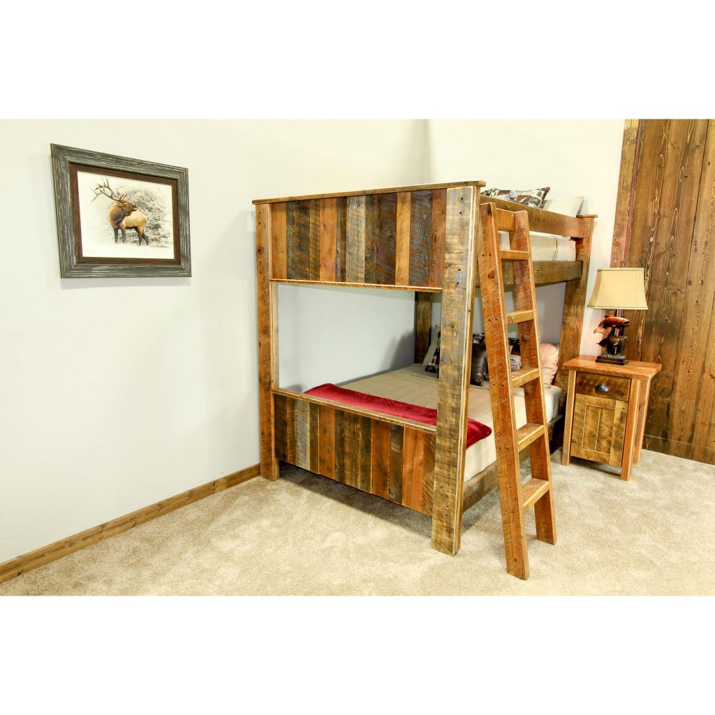 Yellowstone Barnwood Bunk Bed Four Corner Furniture Bozeman MT