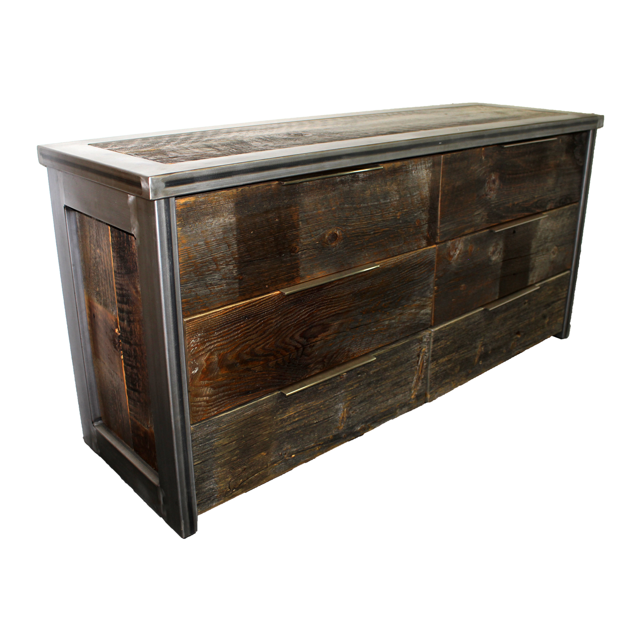 Reclaimed Wood Dresser, Modern Industrial Dresser