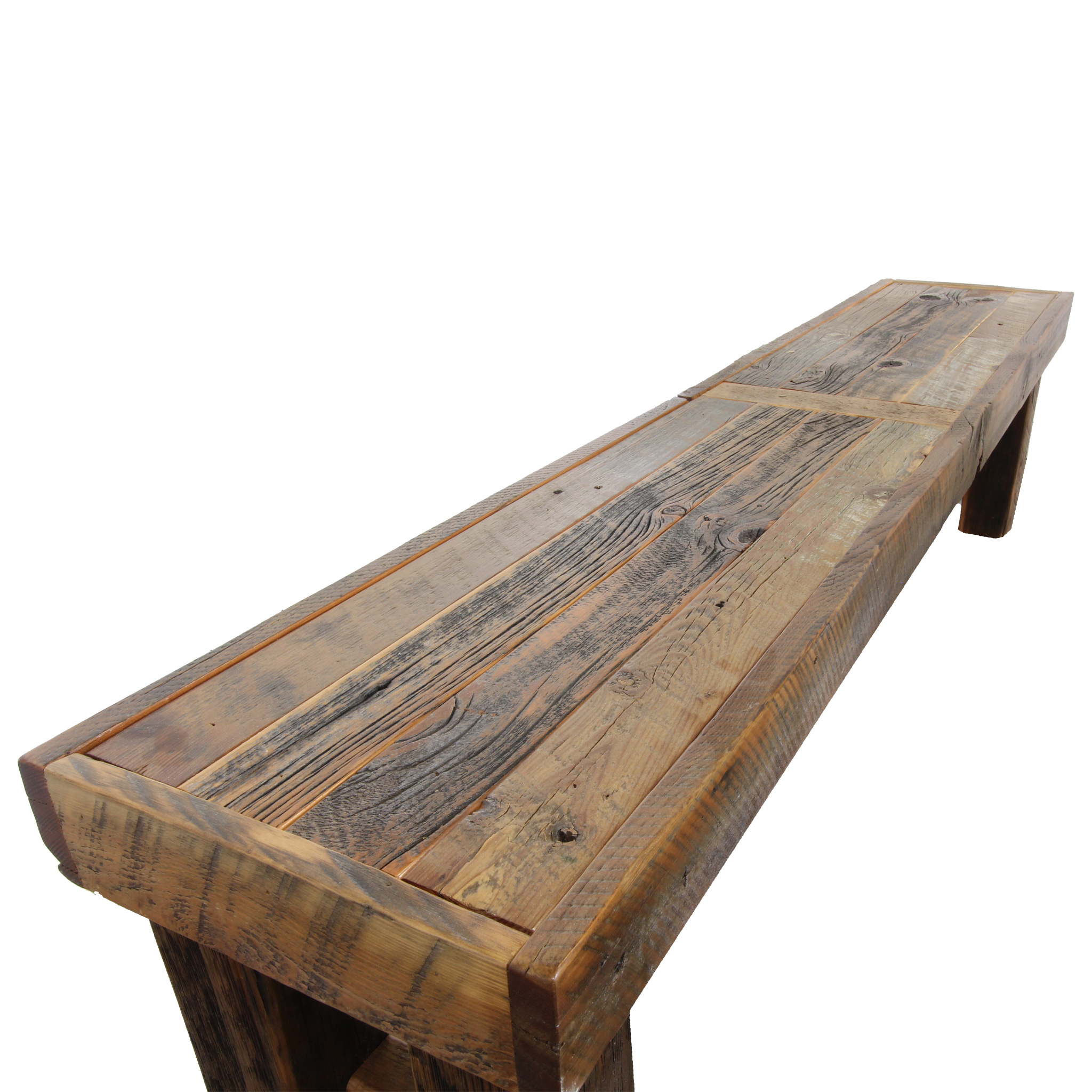 rustic wood bench        <h3 class=