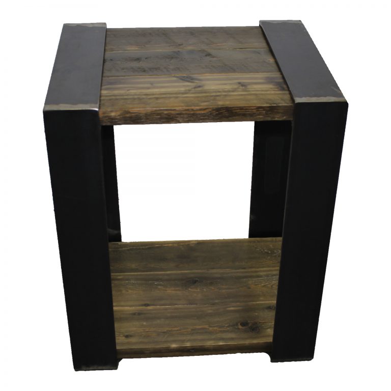 Metal And Wood Nightstand Four Corner Furniture Bozeman MT