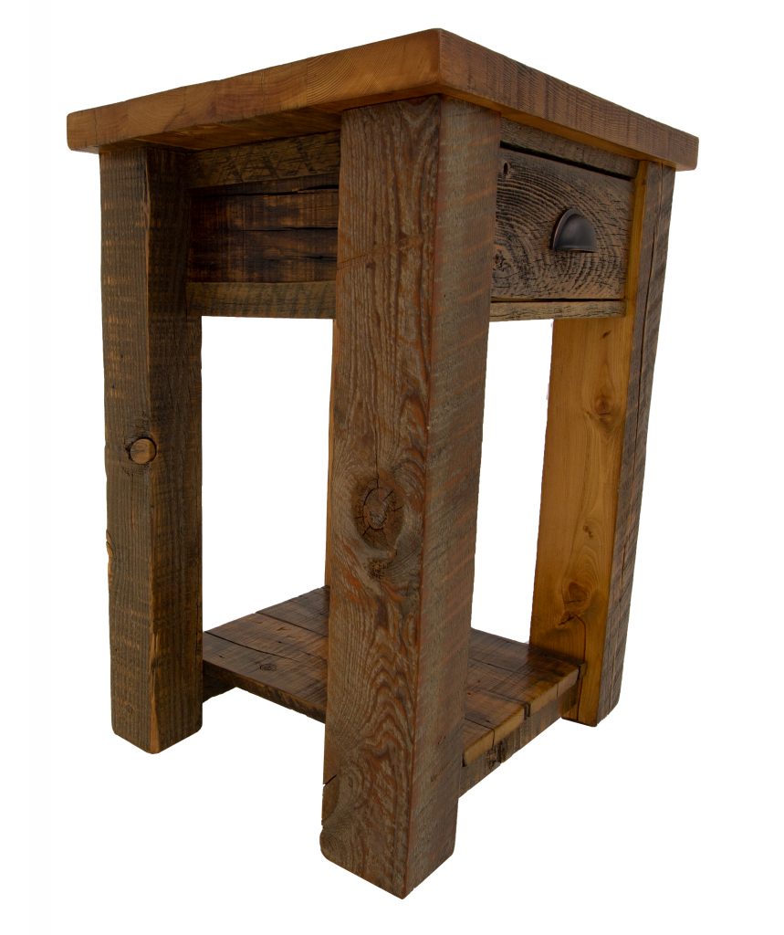 Rustic Barnwood Nightstand Four Corner Furniture Bozeman MT
