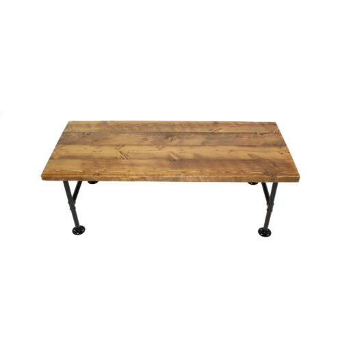 COFFEE-TABLE.SOLID-TOP.PIPE-LEGS.BARNWOOD.-FRONT-VIEW