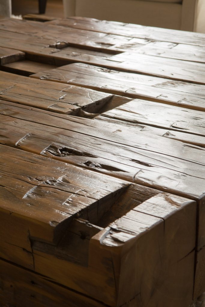 Large Reclaimed Wood Cocktail Table Four Corner Furniture Bozeman MT