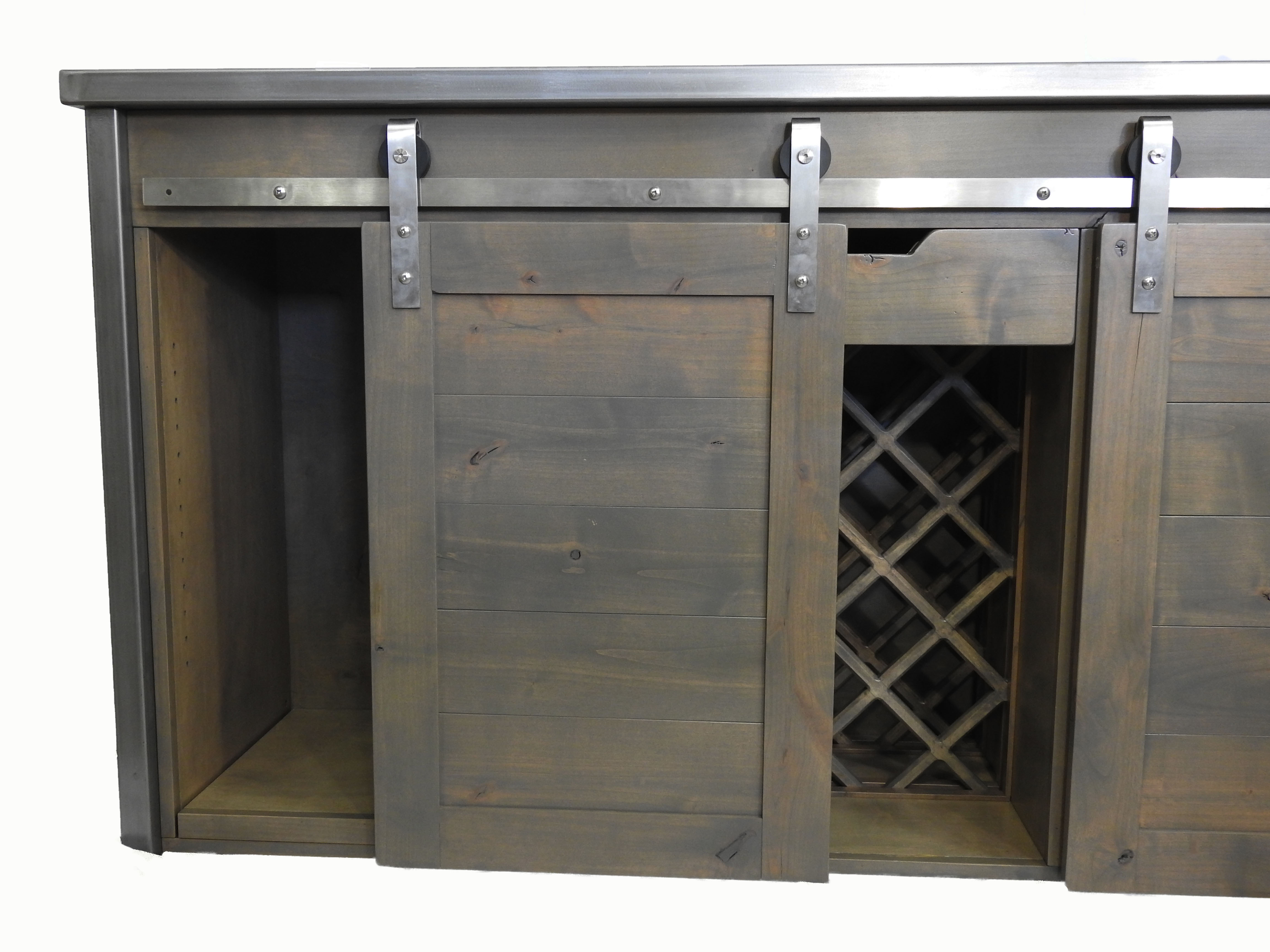 metal wine cabinet